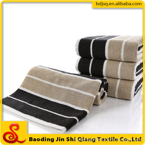 Wholesale cotton High quality color changing Stripe big size bath towel